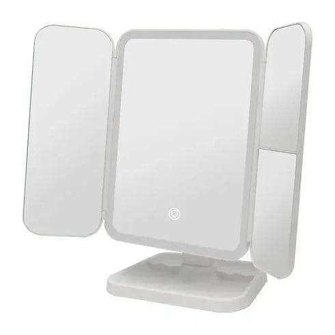 Foldable Rechargeable Adjustable Angle Smart Makeup Mirror